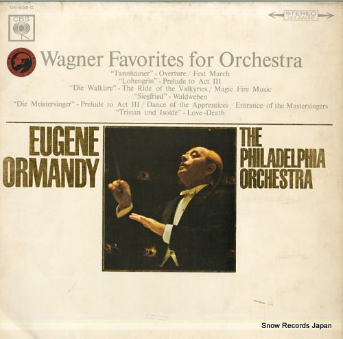 ORMANDY, EUGENE wagner favorites for orchestra OS-808-C