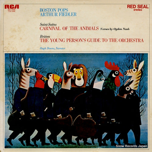 FIEDLER, ARTHUR saint-saens; carnival of the animals RVC-2086
