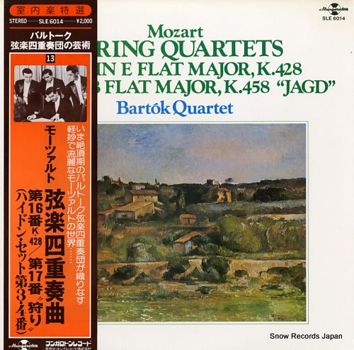 BARTOK QUARTET mozart; string quartets SLE6014