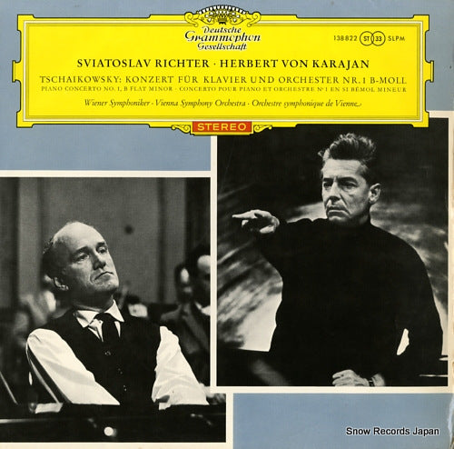 RICHTER, SVIATOSLAV tchaikovsky; piano concerto no.1, b flat minor SLPM-138822