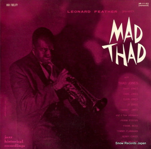 JONES, THAD mad thad HR-111-EV