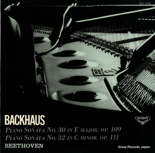 BACKHAUS, WILHELM beethoven; piano sonatas nos.30 & 32 SLC1278