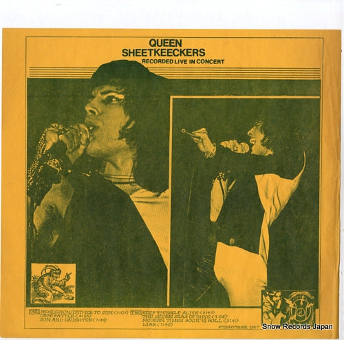 QUEEN sheetkeeckers recorded live in concert TAKRL1957