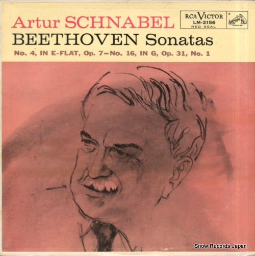SCHNABEL, ARTUR beethoven; sonatas no.4, no.16, no.1 LM-2156