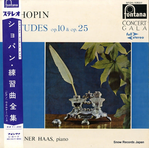 HAAS, WERNER chopin; etude op.10 & 25 SFON-10537