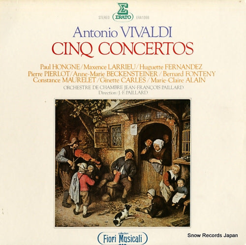 PAILLARD, JEAN-FRANCOIS vivaldi; cinq concertos ERA1066