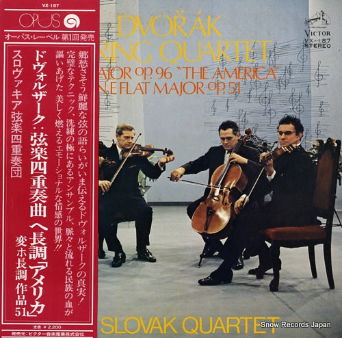 SLOVAK QUARTET, THE dvorak; string quartet in f major op.96 "the america" VX-187