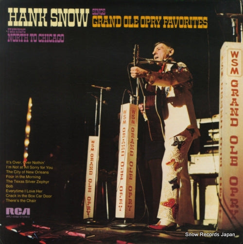 SNOW, HANK hank snow sings grand ole opry favorites APL1-0162