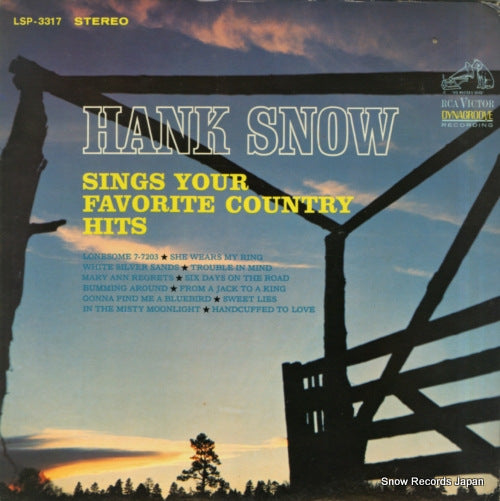 SNOW, HANK sings your favorite country hits LSP-3317