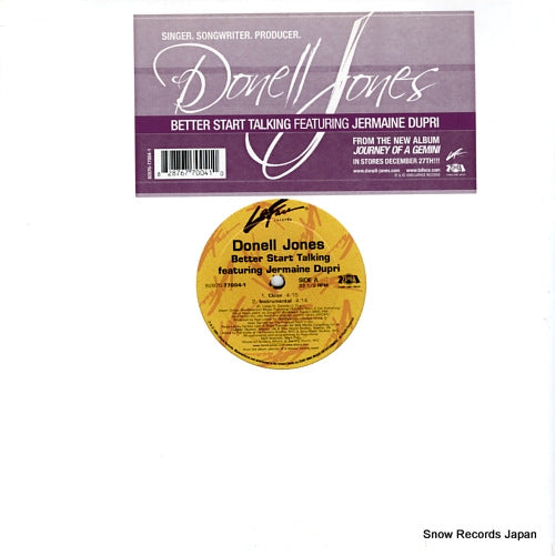 JONES, DONELL better start talking 82876-77004-1