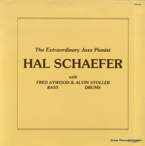 SCHAEFER, HAL the extraordinary jazz pianist DS-781