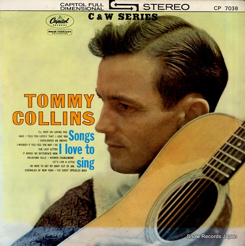 COLLINS, TOMMY songs i love to sing CP7038