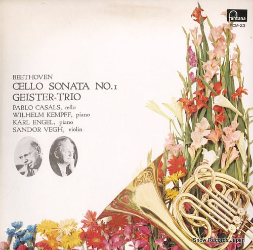 CASALS, PABLO beethoven; cello sonata no.1 / "geister-trio" FCM-23