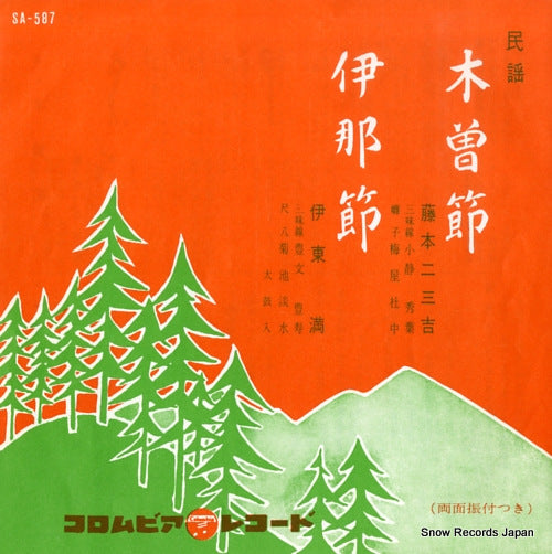 FUJIMOTO, FUMIKICHI kiso bushi SA-587