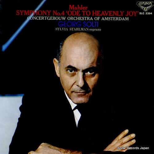 SOLTI, GEORG mahler; symphony no.4 "ode to heavenly joy" SLC2394