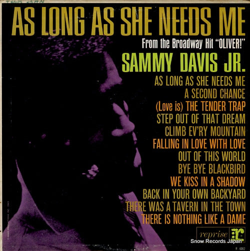 DAVIS, SAMMY, JR. as long as she needs me R-6082