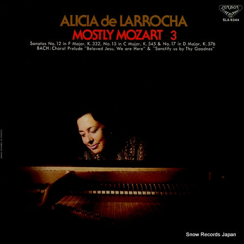 LARROCHA, ALICIA DE mostly mozart 3 SLA6344