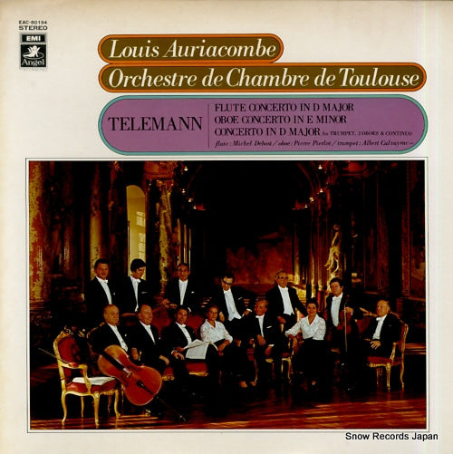 AURIACOMBE, LOUIS telemann; flute concerto in d major EAC-80194