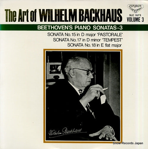 BACKHAUS, WILHELM beethoven's piano sonatas 3 SLC1673