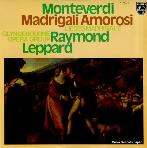 LEPPARD, RAYMOND monteverdi; madrigali amorosi X-7533