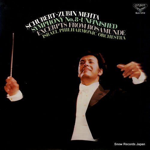 MEHTA, ZUBIN schubert; symphony no.8 "unfinished" SLA1212