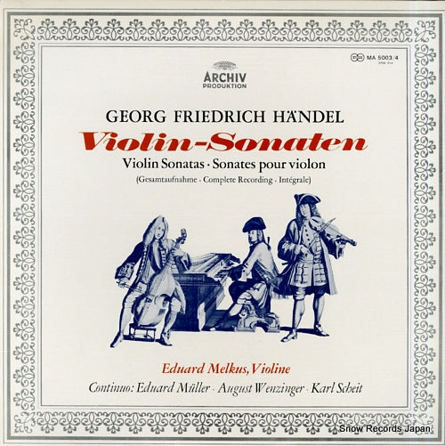 MELKUS, EDUARD handel; violin-sonaten MA5003