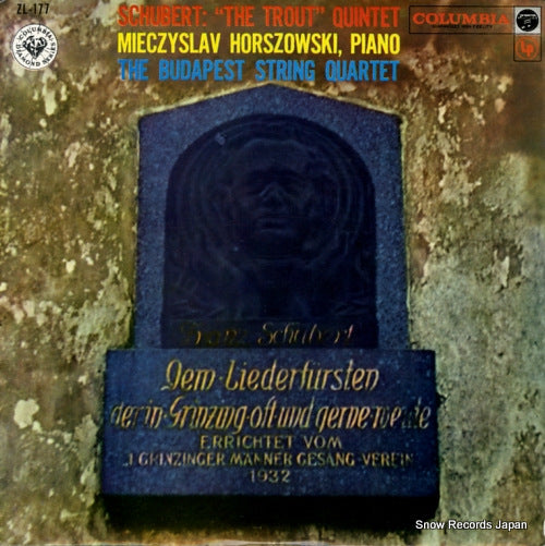 BUDAPEST STRING QUARTET, THE schubert; "the trout" quintet ZL-177