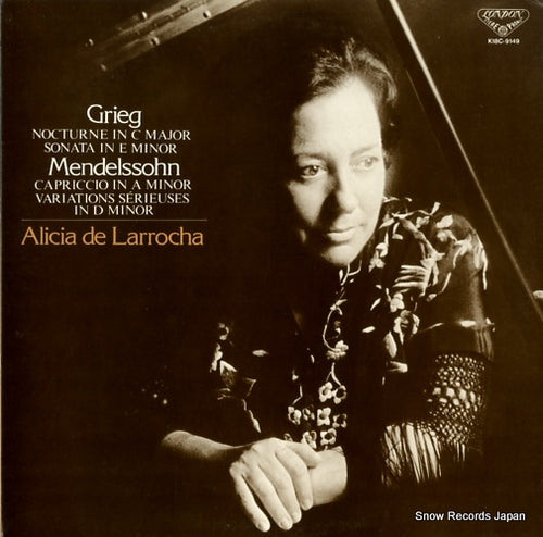 DE LARROCHA, ALICIA alicia de larrocha plays grieg, mendelssohn K18C-9149