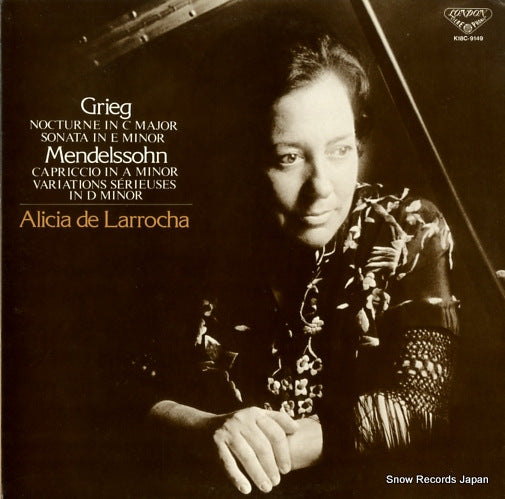 DE LARROCHA, ALICIA alicia de larrocha plays grieg, mendelssohn K18C-9149