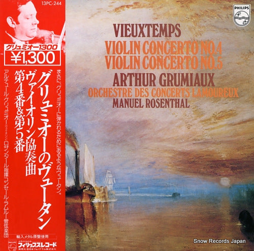 GRUMIAUX, ARTHUR vieuxtemps; violin concerto no.4 & no.5 13PC-244