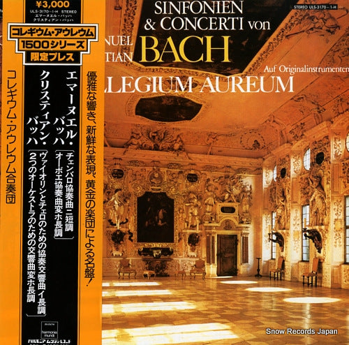 COLLEGIUM AUREUM c.p.e. bach & j.c. bach; sinfonien & concerti ULS-3170-1-H