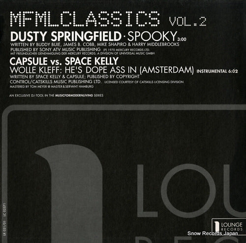 SPRINGFIELD, DUSTY music for modern lving classics vol. 2 LR021/01