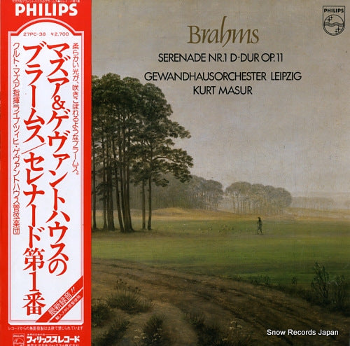 MASUR, KURT brahms; serenade nr,1 d-dur op.11 27PC-38