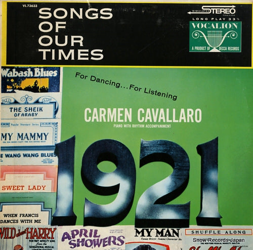 CAVALLARO, CARMEN songs of our times VL73633