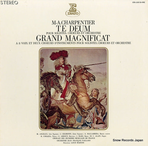 MARTINI, LOUIS charpentier; te deum OS-2619-RE