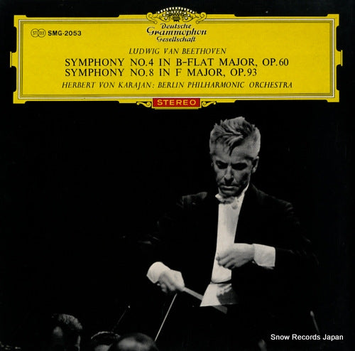 KARAJAN, HERBERT VON beethoven; symphony no.4 & 8 SMG-2053