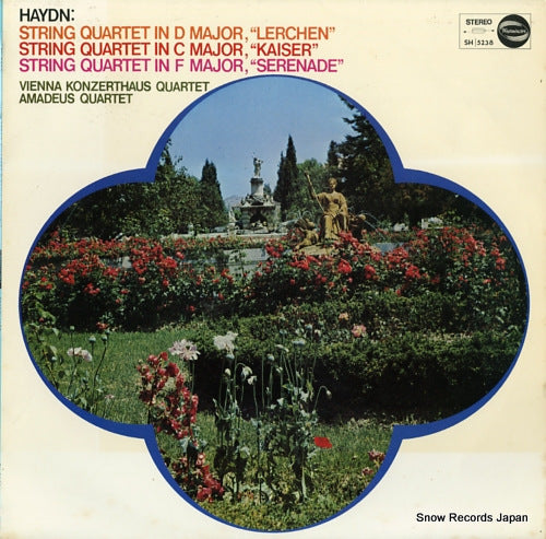VIENNA KONZERTHAUS QUARTET / AMADEUS QUARTET haydn; string quartet in d major, "lerchen" SH5238