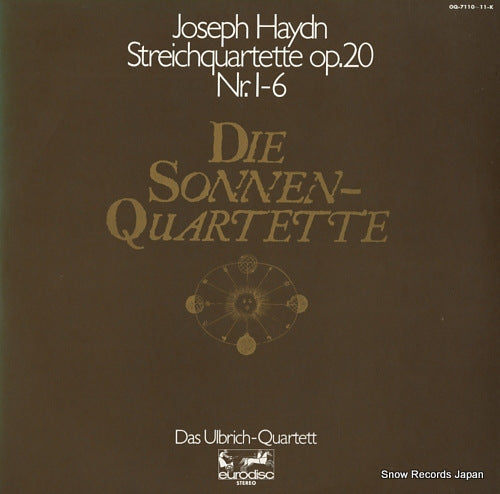 DAS ULBRICH-QUARTETT haydn; streichquartette op.20 nr.1-6 OQ-7110-11-K