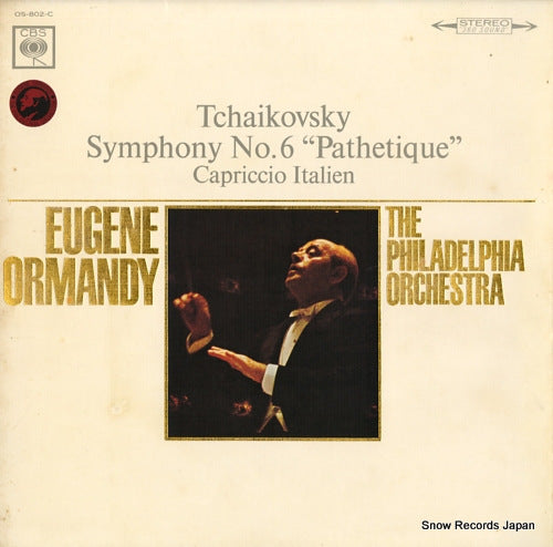 ORMANDY, EUGENE tchaikovsky; symphony no.6 "pathetique" OS-802-C
