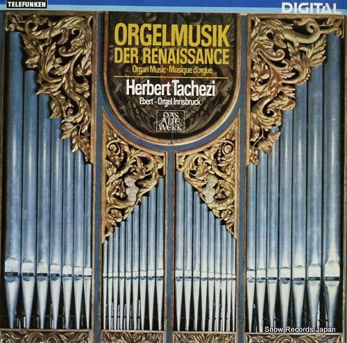 TACHEZI, HERBERT orgelmusik der renaissance 6.42587AZ