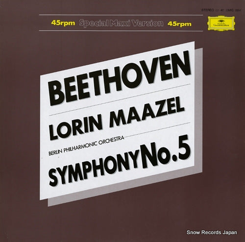 MAAZEL, LORIN beethoven; symphony no.5 10MG0911