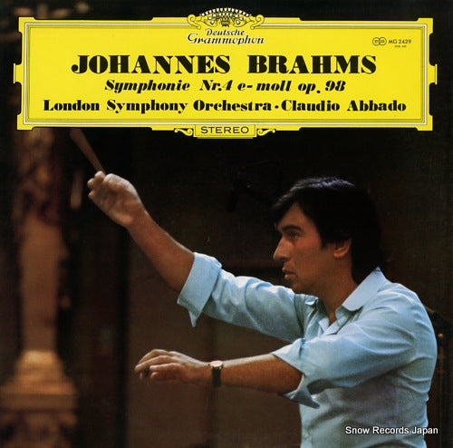 ABBADO, CLAUDIO brahms; symphony nr.4 e-moll op.98 MG2429