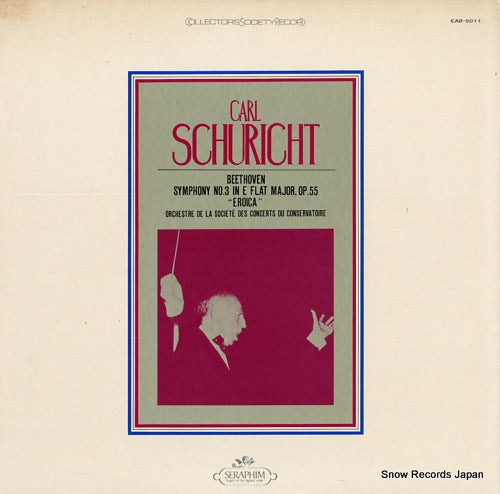 SCHURICHT, CARL beethoven; symphony no.3 "eroica" EAB-5011