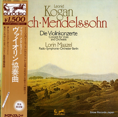 KOGAN, LEONID bruch / mendelssohn; die violinkonzerte K15C-9009