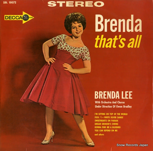 LEE, BRENDA brenda that's all SDL-10072
