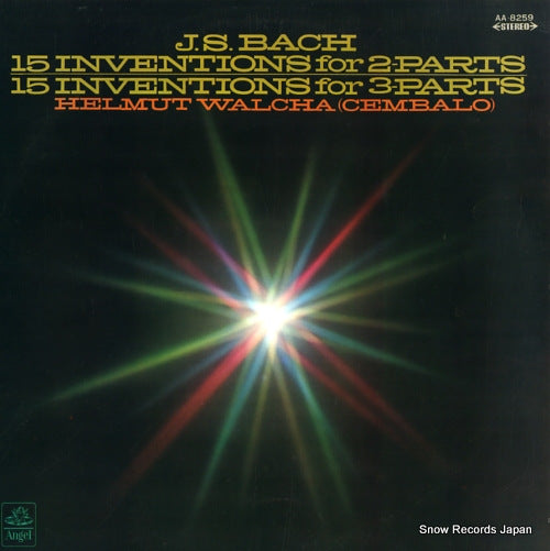 WALCHA, HELMUT bach; 15 inventions for 2.3 parts AA-8259
