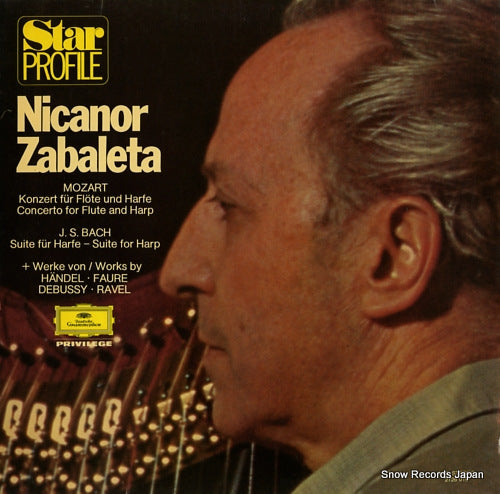 ZABALETA, NICANOR mozart; konzert fur flote und harfe 2726019