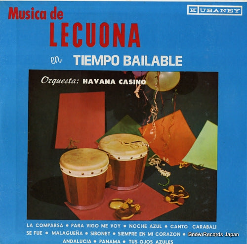 ORQUESTA HAVANA CASINO musica de lecuona en tiempo bailable MT-133