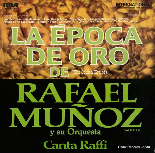 MUNOZ, RAFAEL la epoca de oro de rafael munoz y su orquesta vol.2 (1957) FSP-231