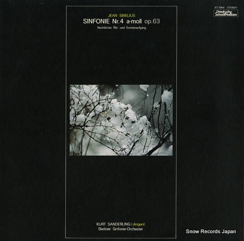 SANDERLING, KURT sibelius; sinfonie nr.4 a-moll op.63 ET-5060